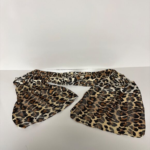 Leopard Print Scarf Lightweight Fashion Accessory Brown Black Animal Print - Picture 7 of 7